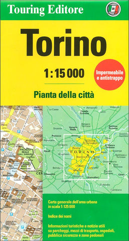 Buy map Torino, Italy by Touring Club Italiano