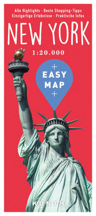 Buy map New York, Easy Map, German Edition by Kunth Verlag