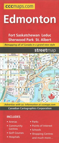 Buy map Edmonton, Alberta Street Map by Canadian Cartographics Corporation