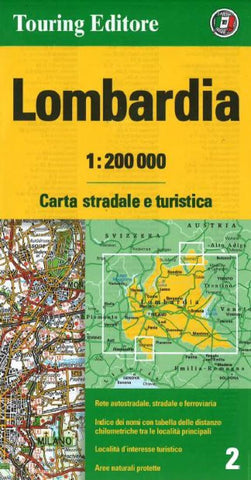 Buy map Lombardia, Italy by Touring Club Italiano