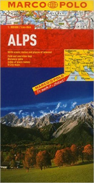 Buy map Alps by Marco Polo Travel Publishing Ltd