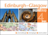 Buy map Edinburgh and Glasgow, Scotland, PopOut Map by PopOut Products, Compass Maps Ltd.
