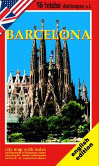 Buy map Barcelona, Spain, English Edition by Distrimapas Telstar, S.L.