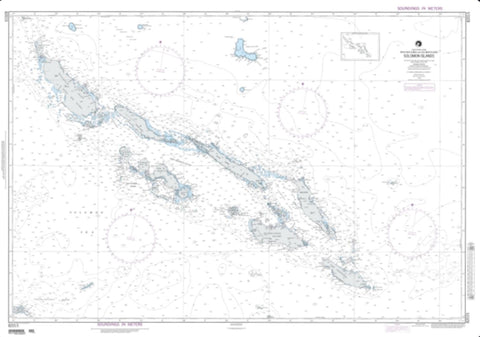 Buy map Solomon Islands (Papua New Guinea And Solomon Sea) (NGA-82015-13) by National Geospatial-Intelligence Agency