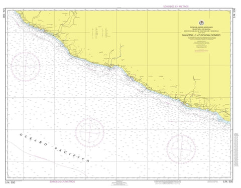 Buy map Manzanillo a Punta Maldonado by Secretaria de Marina