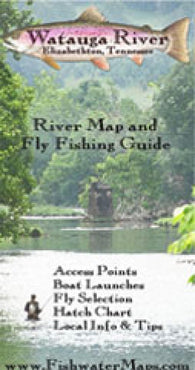 Buy map Watauga River TN River Map and Fly Fishing Guide