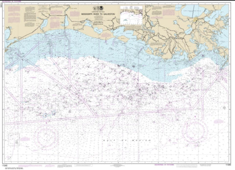 Buy map Mississippi River to Galveston (11340-78) by NOAA