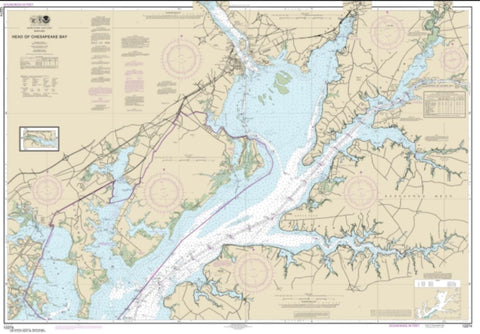 Buy map Head of Chesapeake Bay (12274-36) by NOAA