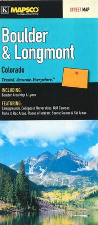 Buy map Boulder and Longmont, Colorado by Kappa Map Group