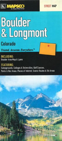 Buy map Boulder and Longmont, Colorado by Kappa Map Group