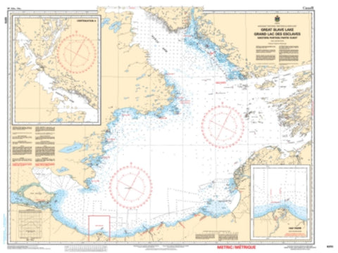 Buy map Great Slave Lake/Grand Lac des Esclaves, Western Portion/Partie Ouest by Canadian Hydrographic Service