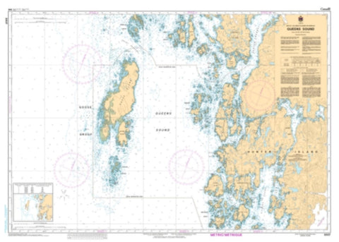 Buy map Queens Sound by Canadian Hydrographic Service