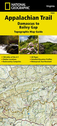 Buy map Appalachian Trail : Damascus to Bailey Gap : topographic map guide