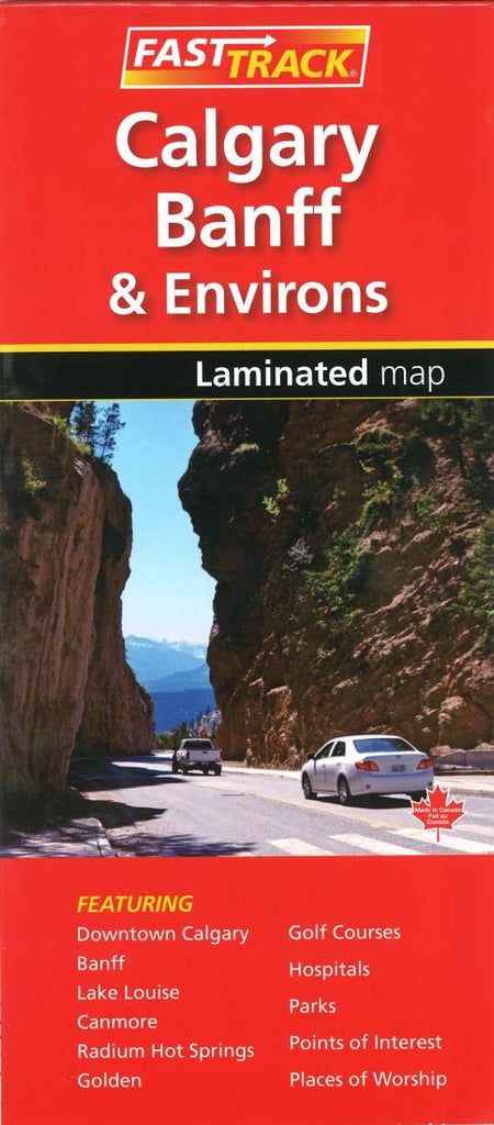 Buy map: Calgary, Banff and Environs Fast Track Laminated Map by ...