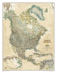 Buy map North America [executive, laminated]