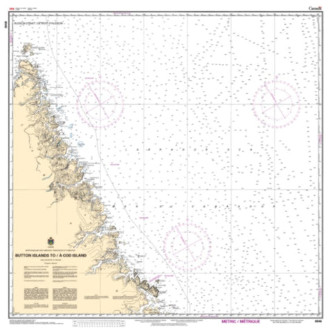 Buy map Button Islands to/a Cod Island by Canadian Hydrographic Service