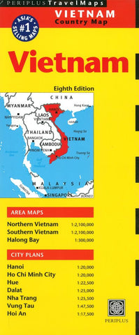 Buy map Vietnam Country Map by Periplus Editions