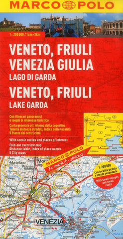 Buy map Veneto, Friuli and Lake Garda, Italy by Marco Polo Travel Publishing Ltd
