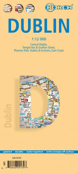 Buy map Dublin, Ireland by Borch GmbH.