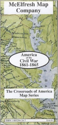 Buy map America of the Civil War, 1861-1865 by McElfresh Map Co.
