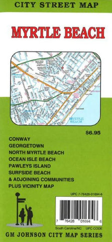 Buy map Myrtle Beach by GM Johnson