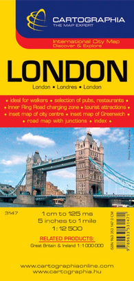 Buy map London, United Kingdom by Cartographia