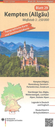 Buy map Kempten (Allgäu) 1:250 000, blatt 29