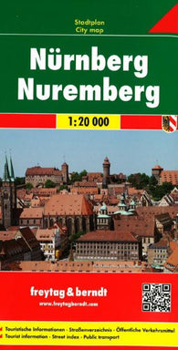 Buy map Nuremburg, Germany by Freytag-Berndt und Artaria