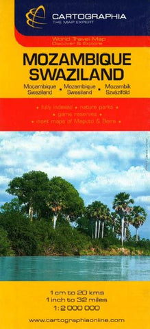 Buy map Mozambique and Swaziland by Cartographia