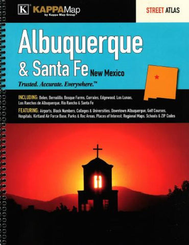 Buy map Albuquerque and Santa Fe, New Mexico, Atlas by Kappa Map Group