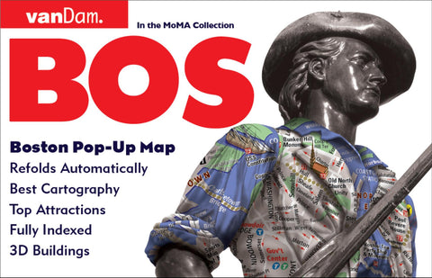 Buy map Boston, Massachusetts Pop-Up by VanDam
