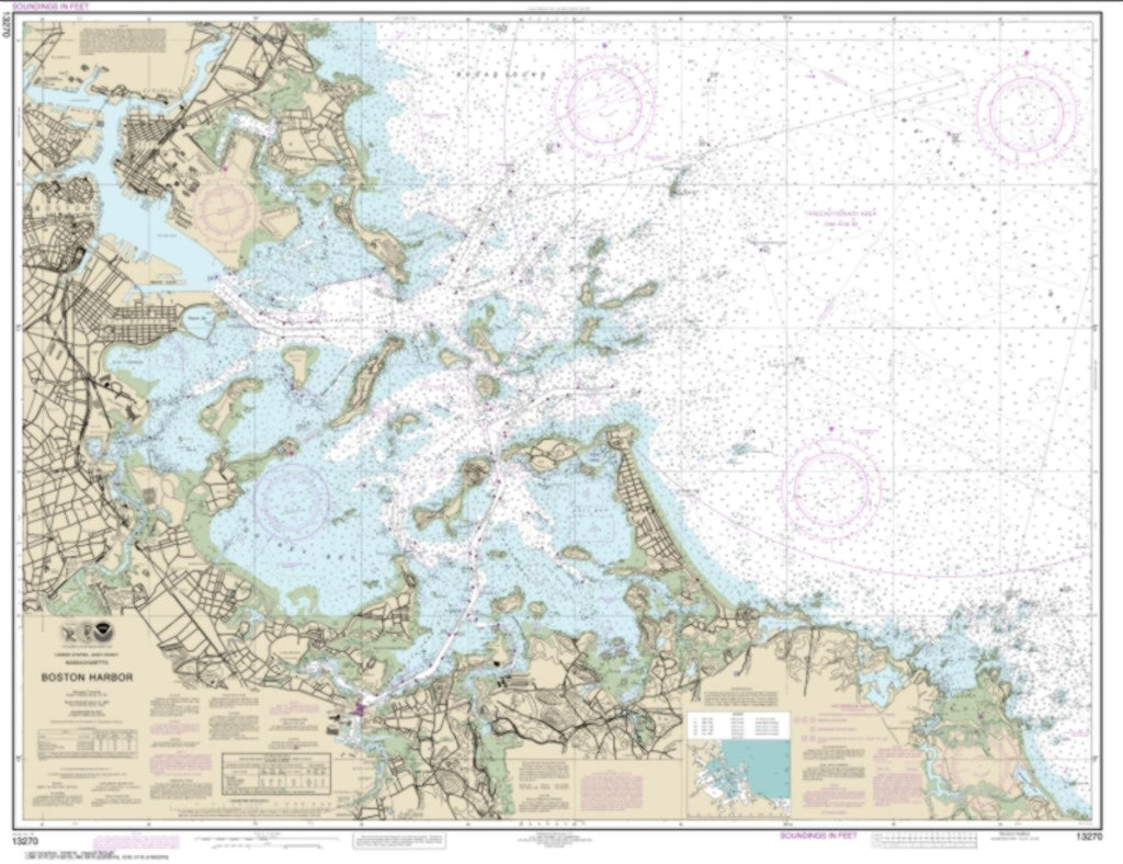 Buy map: Boston Harbor (13270-64) by NOAA – YellowMaps Map Store