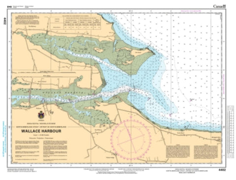 Buy map Wallace Harbour by Canadian Hydrographic Service