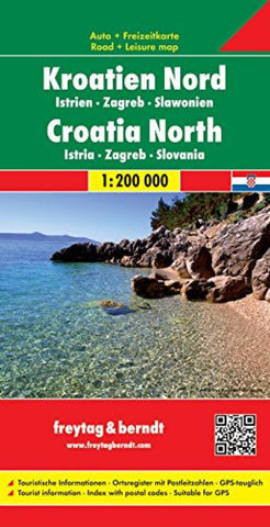 Buy map Croatia, North, Istria, Zagreb and Slavonia by Freytag-Berndt und Artaria