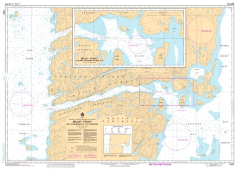 Buy map Bellot Strait and Approaches/et les Approches by Canadian Hydrographic Service