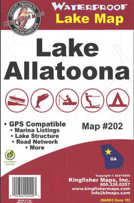Buy map Lake Allatoona Fishing Map