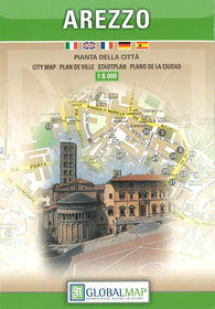 Buy map Arezzo, Italy by Litografia Artistica Cartografica
