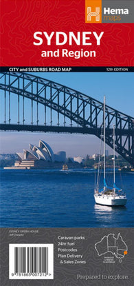 Buy map Sydney, Australia and Region by Hema Maps