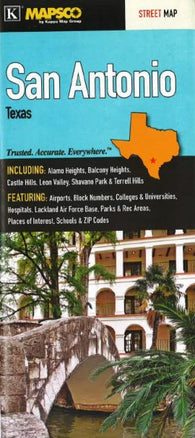 Buy map San Antonio, Texas by Kappa Map Group