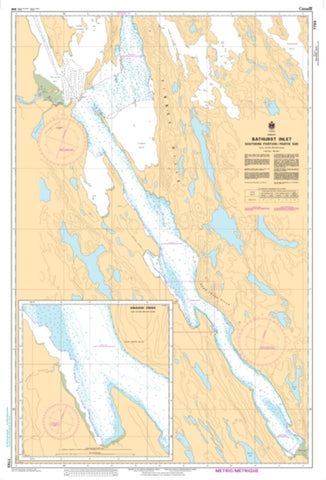 Buy map Bathurst Inlet - Southern Portion/Partie Sud by Canadian Hydrographic Service