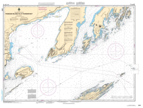 Buy map Passage Island to/a Thunder Bay by Canadian Hydrographic Service