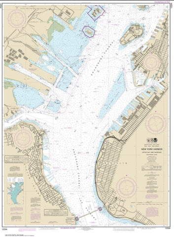 Buy map New York Harbor Upper Bay and Narrows-Anchorage Chart (12334-72) by NOAA