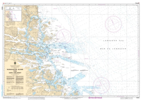 Buy map Nunaksaluk Island to/a Cape Kiglapait by Canadian Hydrographic Service