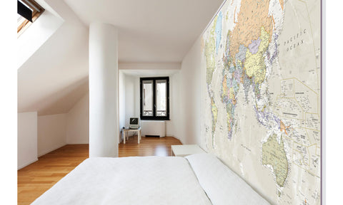 Buy map World, Political, Classic, Mural by Maps International Ltd.