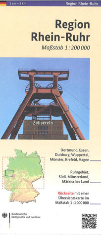 Buy map Rhein-Ruhr Regional Map