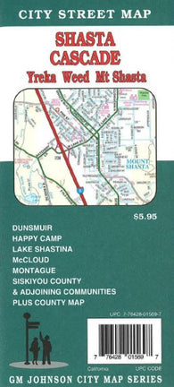 Buy map Shasta Cascade, Yreka, Weed and Shasta City, California by GM Johnson