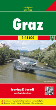 Buy map Graz, Austria by Freytag-Berndt und Artaria