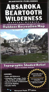 Buy map Absaroka Beartooth Wilderness, Montana and Wyoming