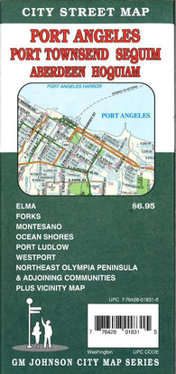 Buy map Port Angeles, Port Townsend, Sequim, Aberdeen and Hoquiam, Washington City Street Map