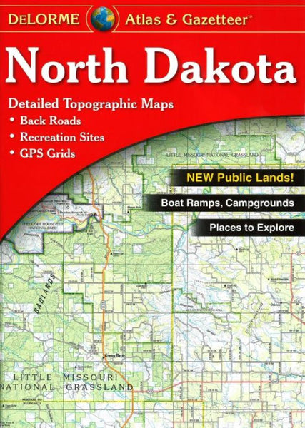 Buy map North Dakota Atlas and Gazetteer by DeLorme